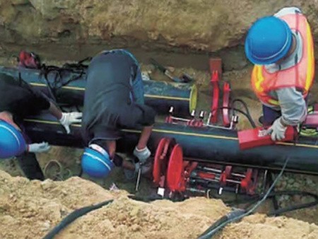 Машина для сварки пластиковых труб с гидравлическим приводом Shengda SHD250, применение Машина для сварки пластиковых труб с гидравлическим приводом Shengda SHD250, применение