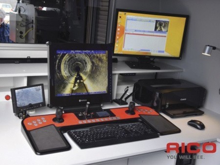 Отсек оператора роботизированной телеинспекционной системы HIGHLANDER