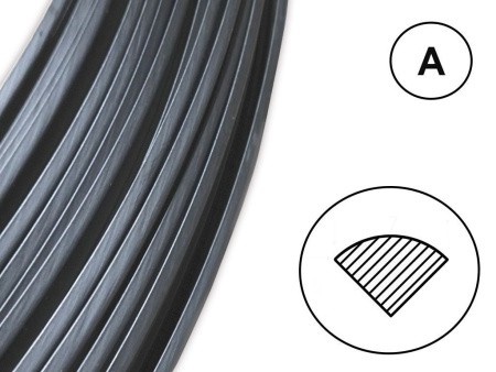 Сварочный пруток ПА черный- профиль А Сварочный пруток ПА черный- профиль А